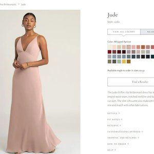 Jenny Yoo Bridesmaid dress, size 8